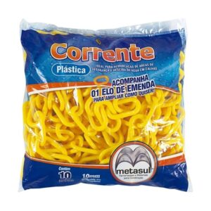 Corrente Plástica 8mm Amarela (10m) - Metasul