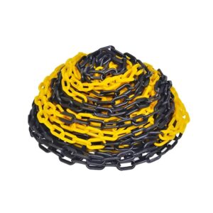 Corrente Plástica 8mm Amarela/ Preta (10m) - Metasul