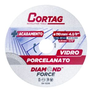 Disco De Corte Diamantado Porcelanato/Vidro 110mm Cortag