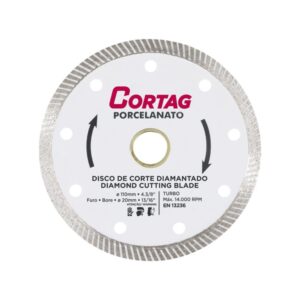 Disco Diamantado Turbo Porcelanato 110mm Cortag