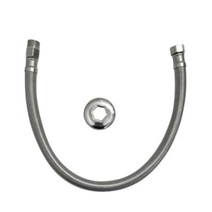 Engate Flexível 60cm Trançado Alta Vazão Inox - Flux Hidro