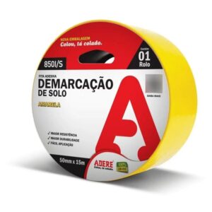 Fita Demarcação Amarela 50mmx15m - Adere