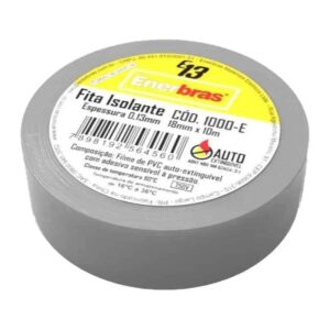 Fita Isolante Branca 10m X 19mm - Enerbras