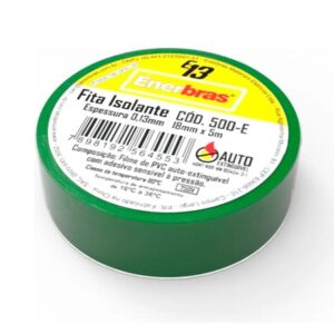 Fita Isolante Verde 10m X 18mm - Enerbras