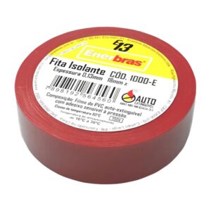 Fita Isolante Vermelha 10m X 18mm - Enerbras