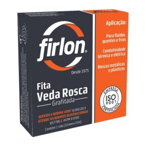 Fita Vedarosca 18mm X 25m Grafitada - Firlon