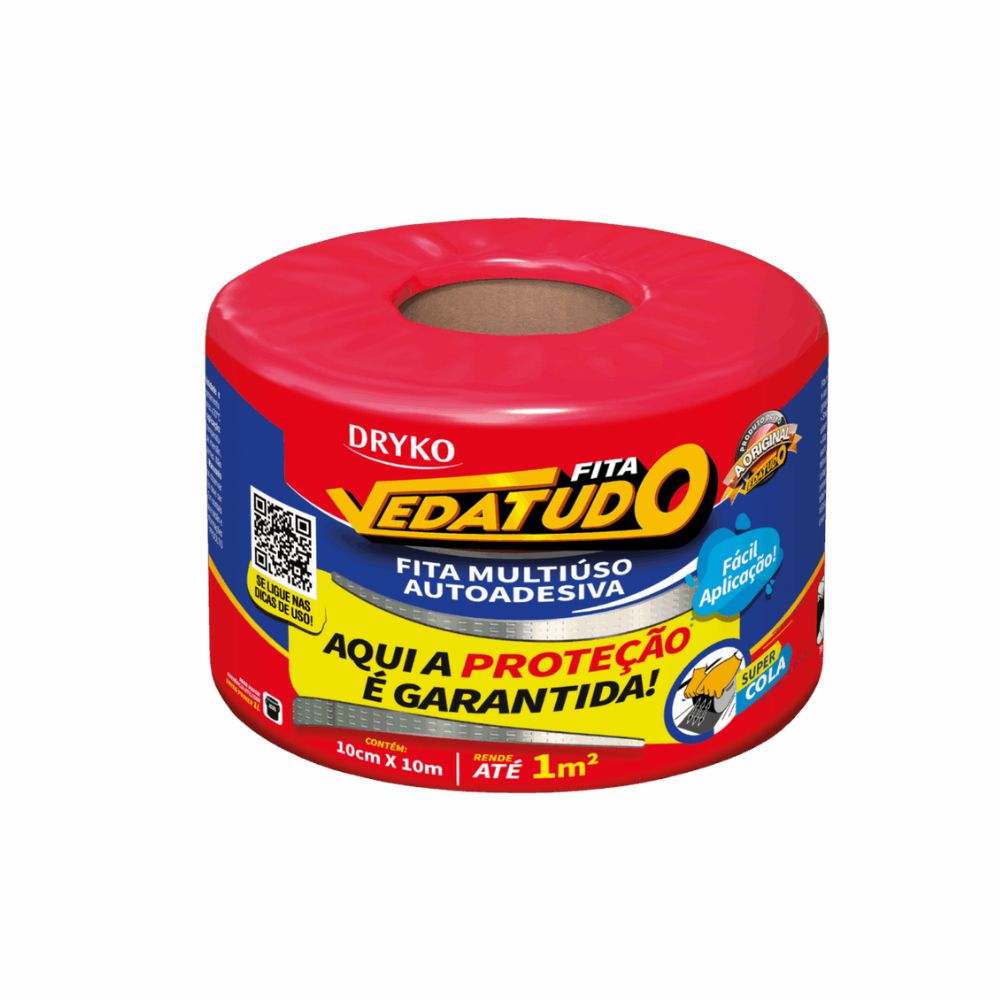 Fita Vedatudo 10cm X 10m - Dryko