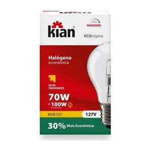 Lâmpada Halogena 70w 127v Kian