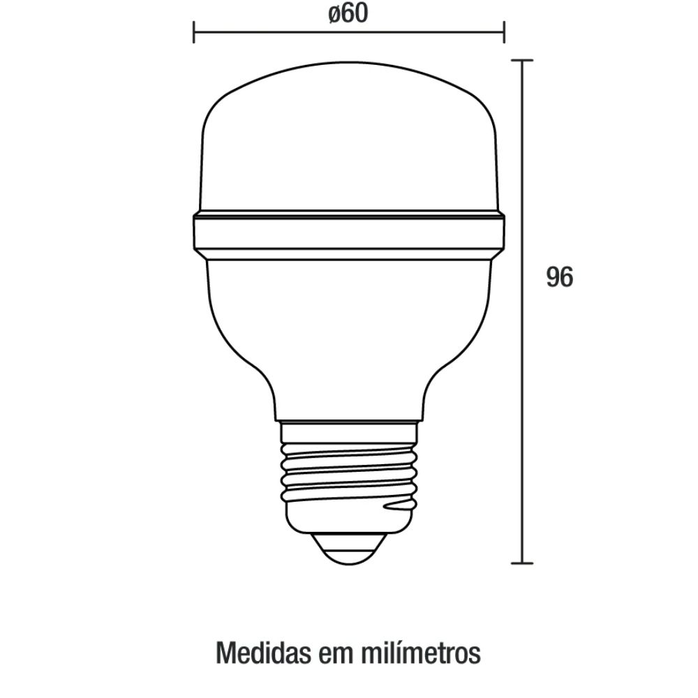 Lâmpada Led 20w T60 6.500w Biv Blumenau - Imagem 2