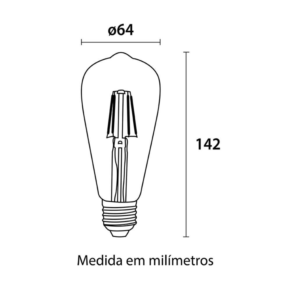 Lâmpada Led 4w "Pera" 2.200k 440lum Biv Blumenau - Imagem 2