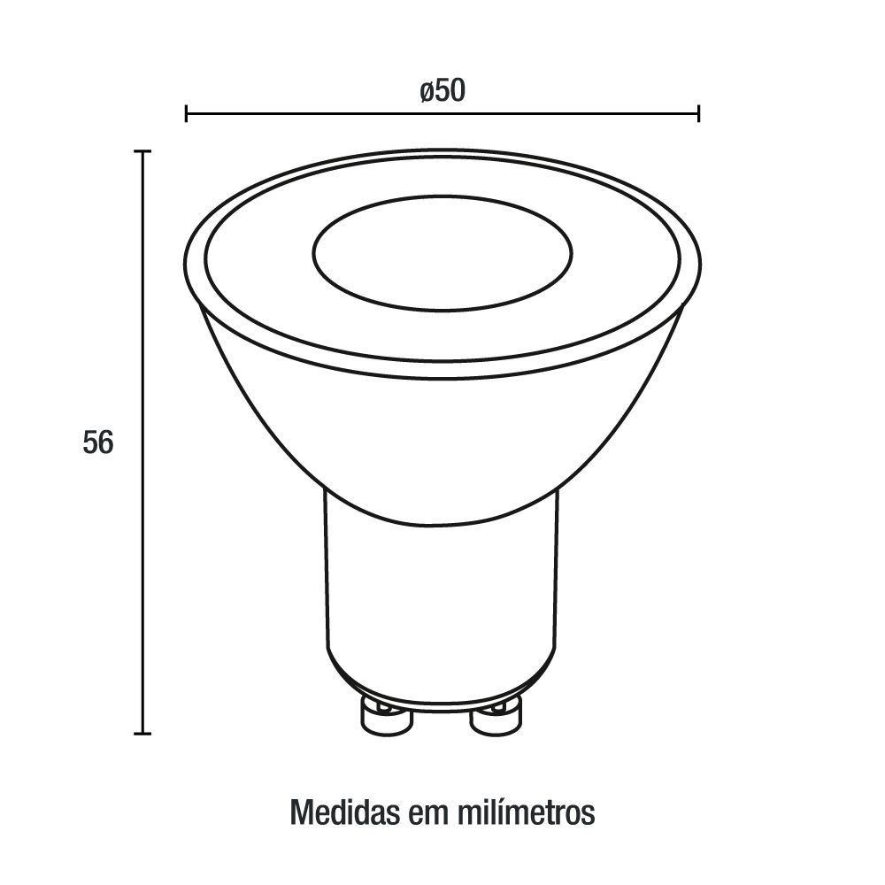 Lâmpada Led 7w Mr16 Gu10 4.000k Blumenau - Imagem 2