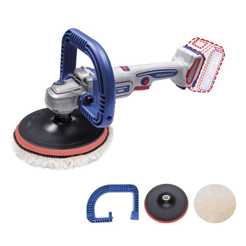 Politriz 7" 180mm 20v Bl S/Bateria Tramontina