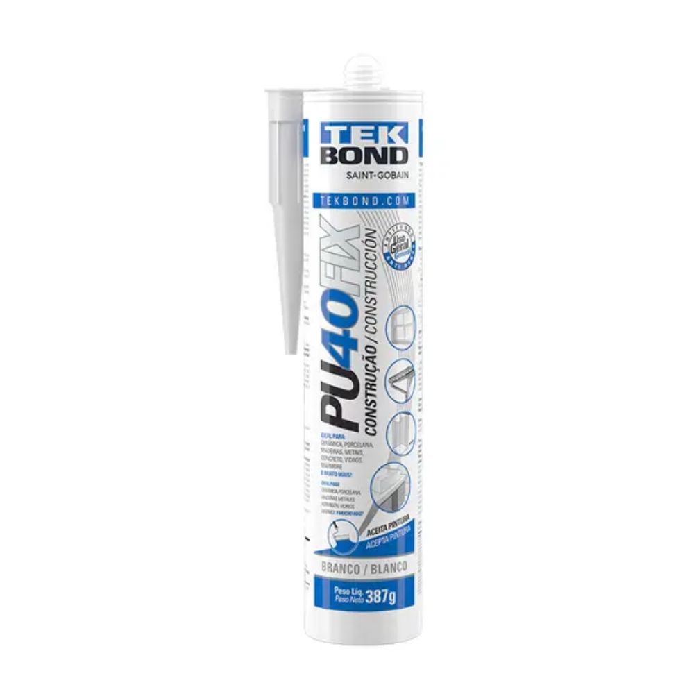 Pu 40 Fix Branco Cartucho 387g/280ml - Tekbond