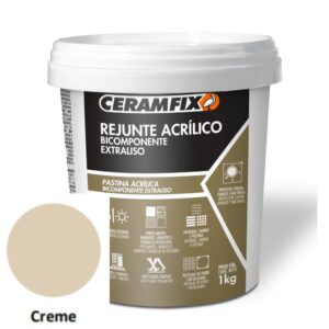Rejunte Acrílico Creme1kg Bicomponente Extraliso Ceramfix