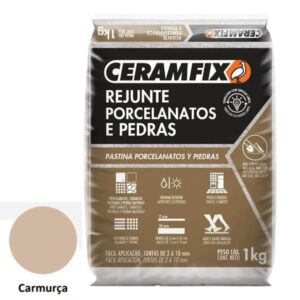 Rejunte Porcelanato e Pedra 1kg Camurça Ceramfix