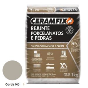 Rejunte Porcelanato e Pedra 1kg Corda Nó Ceramfix