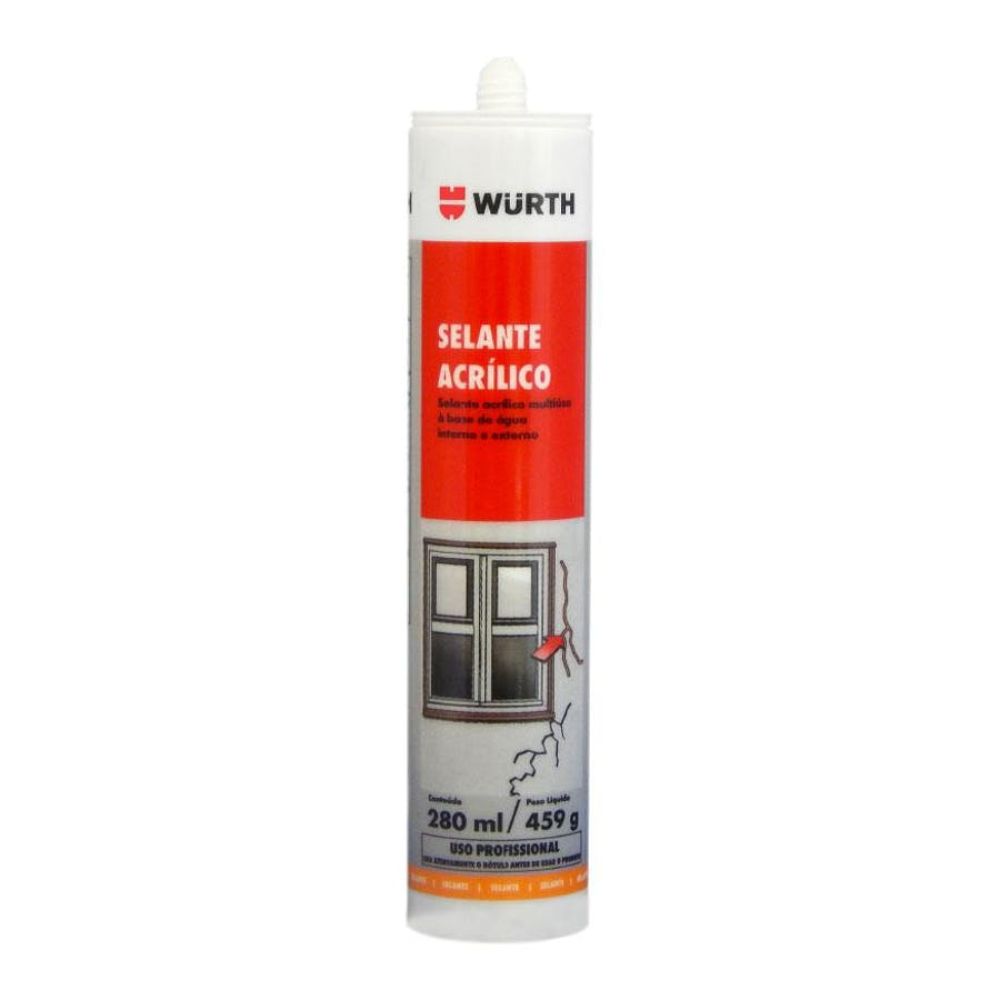 Selante Acrílico Branco 280ml/459g - Wurth