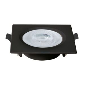 Spot Led 6w Slim Embutir Quadrado 3.000k Preto Blumenau