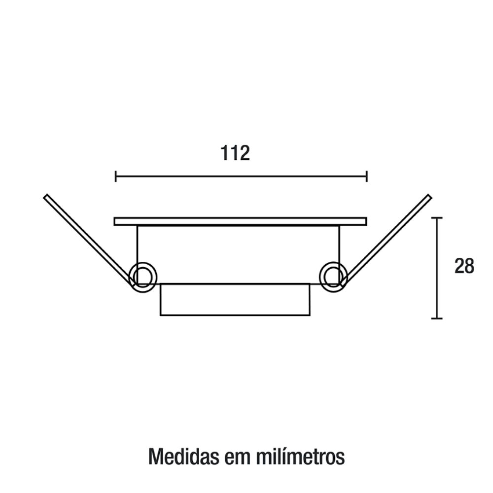 Spot Led 8w Slim Embutir Quadrado 4.100k Blumenau - Imagem 2