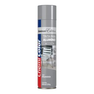 Spray Para Alumínio Cor Alumínio 400ml - Chemicolor