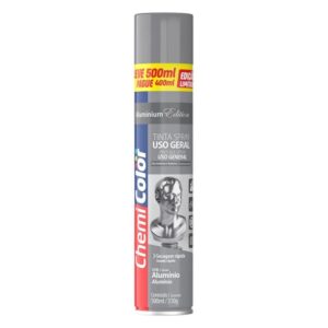 Spray Uso Geral Alumínio 500ml - Chemicolor