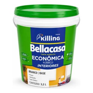 Tinta Base A Acrílica Fosco Econômica Branco 3,2l Bellacasa