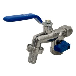 Torneira Tanque Dupla Zamak 1/2" E 3/4" - Flux Hidro